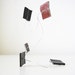 Assorted Chocolate Leather Books (sculpture) - book art, wire art, fine art, original artwork, decorative, bookshelf décor, silver wire