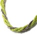 Bright Chartreuse Triple Strand Necklace