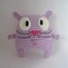 RESERVED for Melanie - Amigurumi Crochet Spring Lilac Kitten " Hunter "