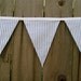Nautical Nursery Bunting Banner - Room Decor - Birthday Party - Light Blue and White Striped Seersucker - Vintage Fabric