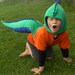 Dinosaur Costume - PDF sewing pattern & tutorial - easy to sew