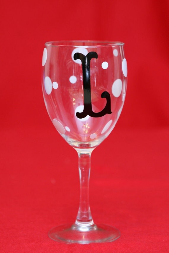 DIY Personalized Initial Wine Glass Decals Sets for 70 GLASSES