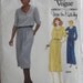 RESERVED for Christy-Vintage Easy VOGUE Pattern-Diane Von Furstenberg-American Designer Original- Dress Pattern 2065-Uncut