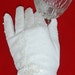 Vintage 1950s Hand-Beaded Gloves-Stunning-White-Wedding-Bridal-
