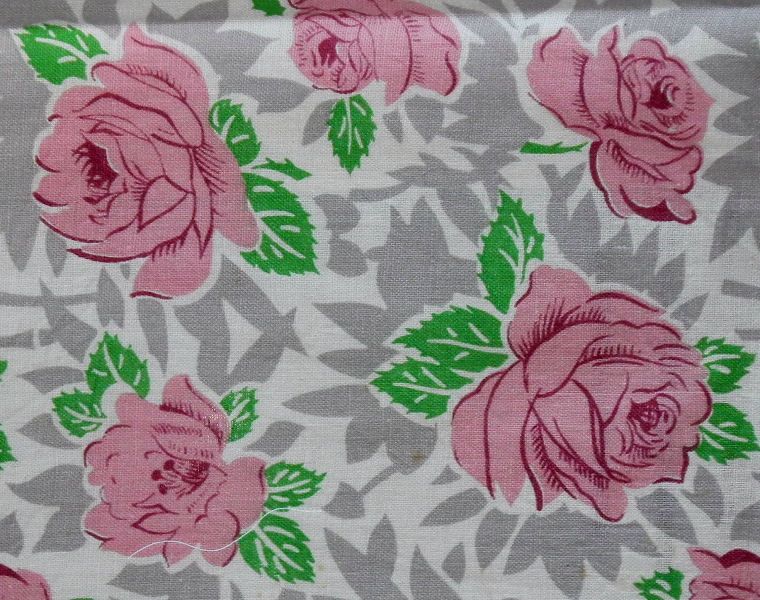 Vintage Feed Sack Fabric1930s1950sPretty Pink