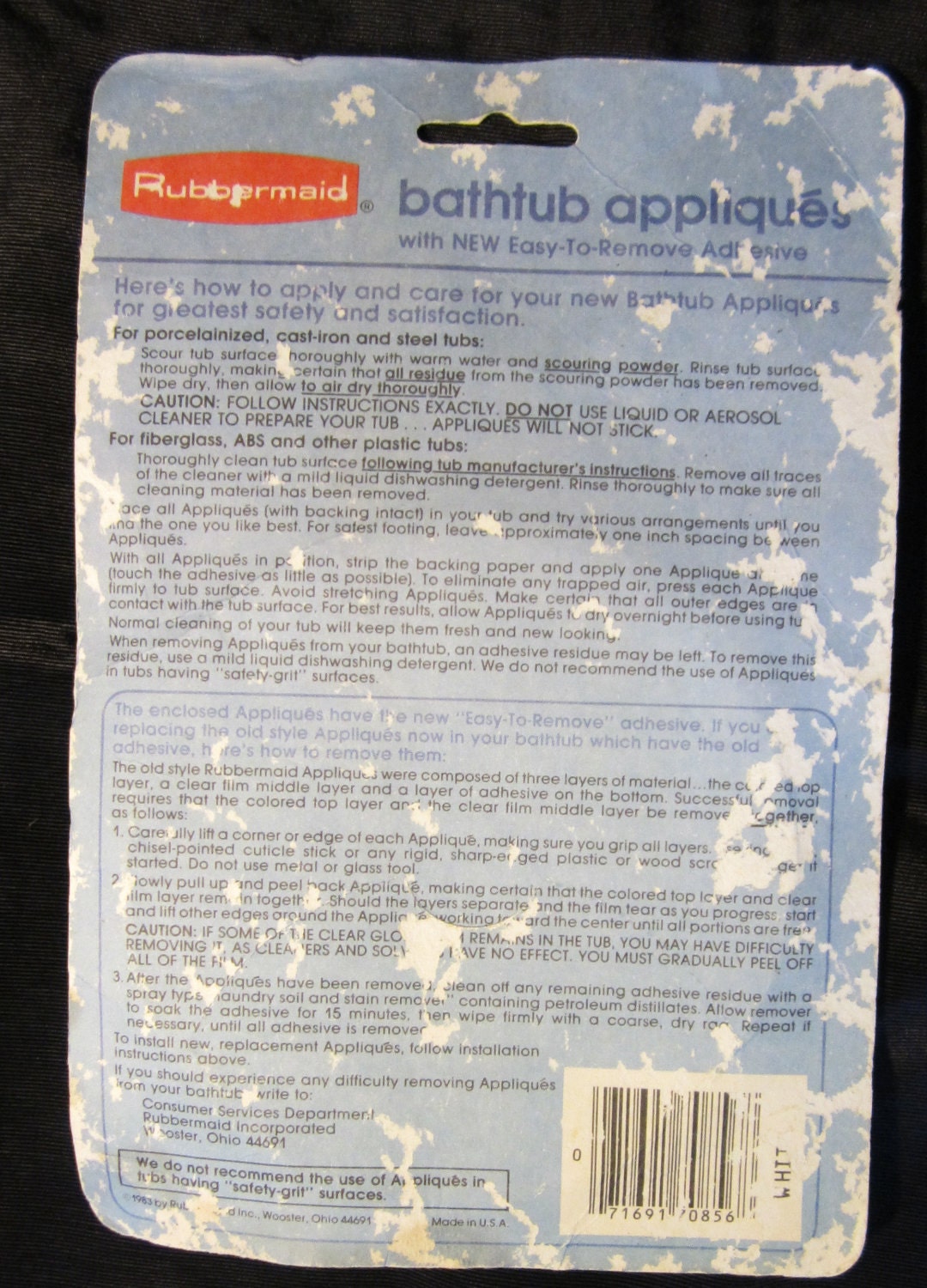 Vintage Rubbermaid Bathtub AppliquesFlower PowerYellowNew