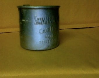 Swansdown Cake Flour 1 Cup Measure Vintage Advertising Tin Cup