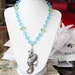 Mermaid's Seahorse Friend Fairy Tale Book Geek Girl Necklace