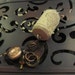 Wine cork keychain