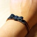 Leather Bow Bracelet