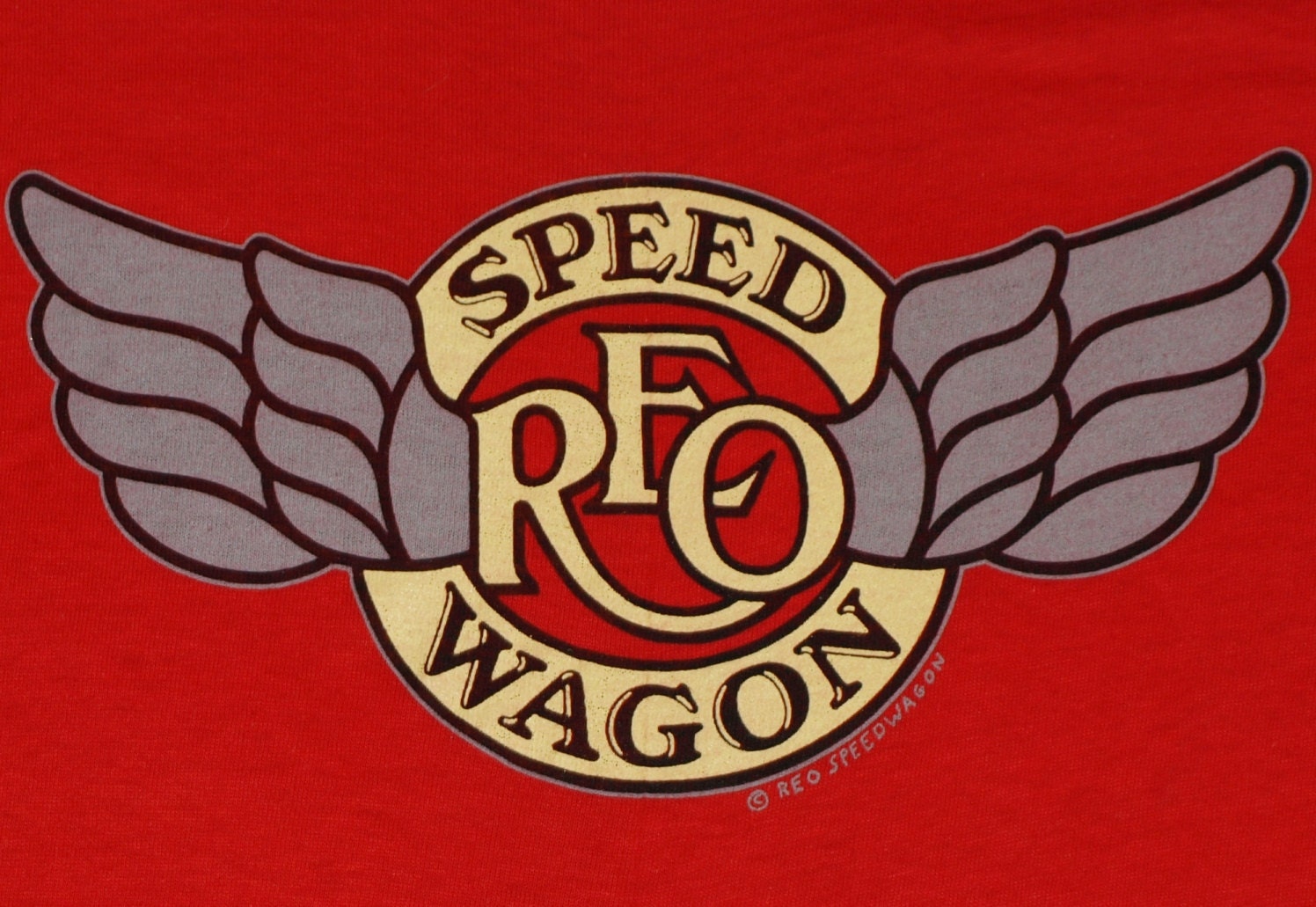 Vintage 1980s REO Speedwagon Concert Tour T-Shirt Red Logo