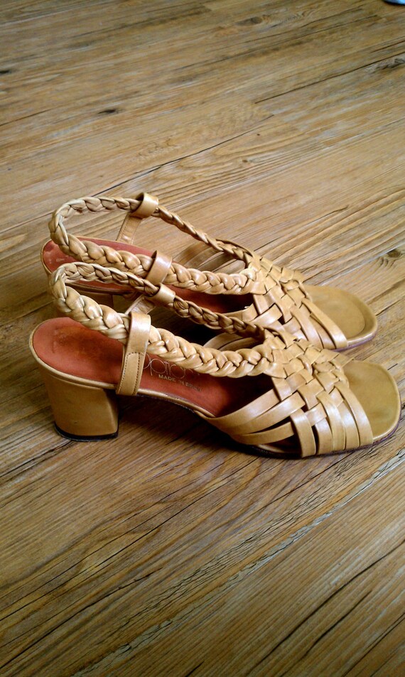 yellow huarache sandals