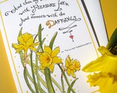 Easter Springtime Card - Daffodils Wordsworth Quote - Dances with Daff ...