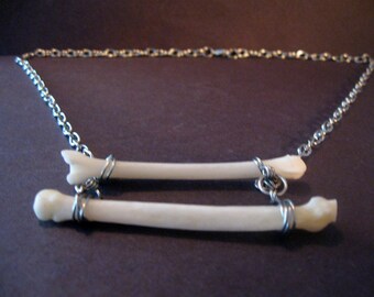 Coyote Bone Necklace--- Genuine Coyote Foot Bone necklace