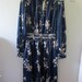 SALE // Vintage MANNING SILVER...design Shirt Dress