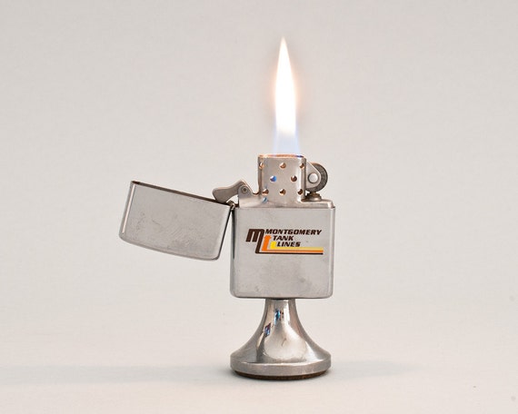 1980 Polished Chrome Zippo Handilite Table Lighter