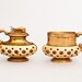 Working Evans Vestal Table Lighter Set with French Enamel Finish