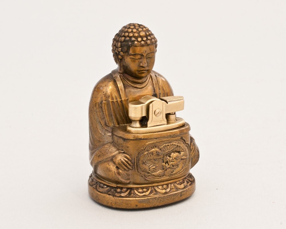 1950s buddha table lighter made by omiscolite 1950s buddha table lighter made by omiscolite