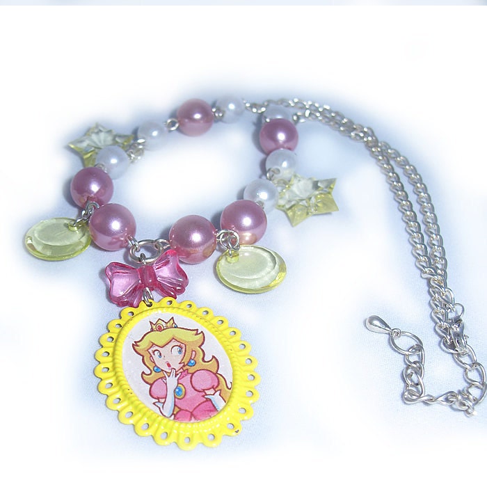 Princess Peach Gaming Chic Necklace