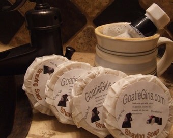 4 Goat Milk Shaving Soaps & Sale Priced