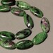RUBY ZOISITE - Qty 8 Pcs - 18X8mm Flat OVAL - Ref 1238