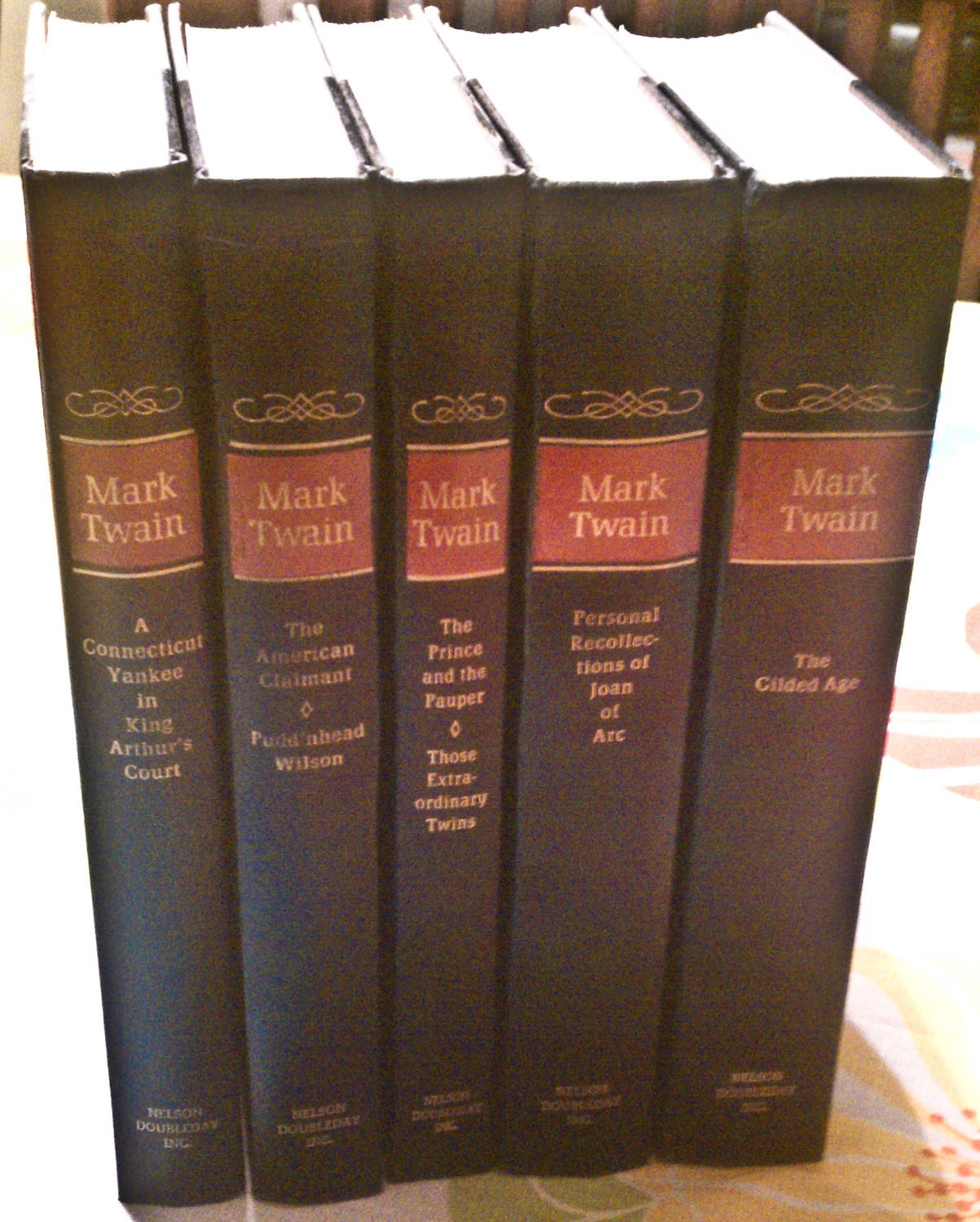 Novels Of Mark Twain Published By Nelson Doubleday In 1960