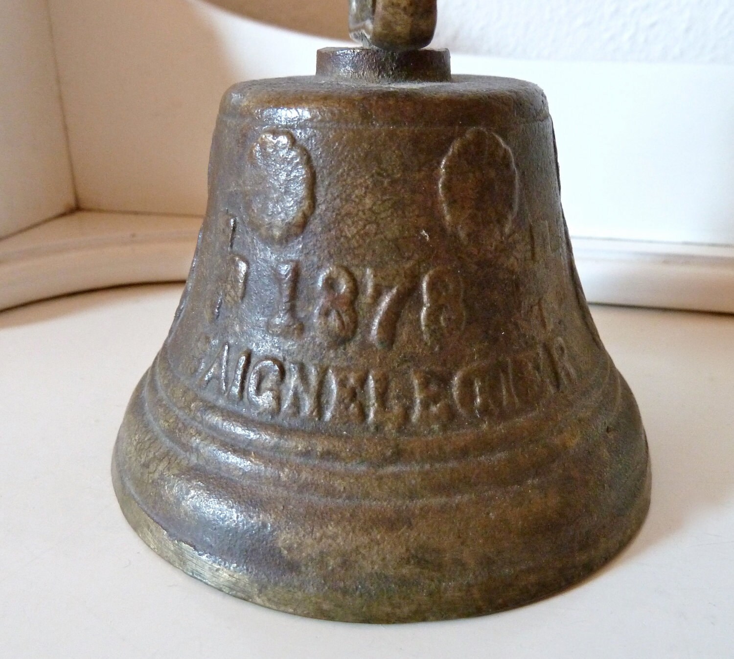 Vintage Antique Brass Cow Bell