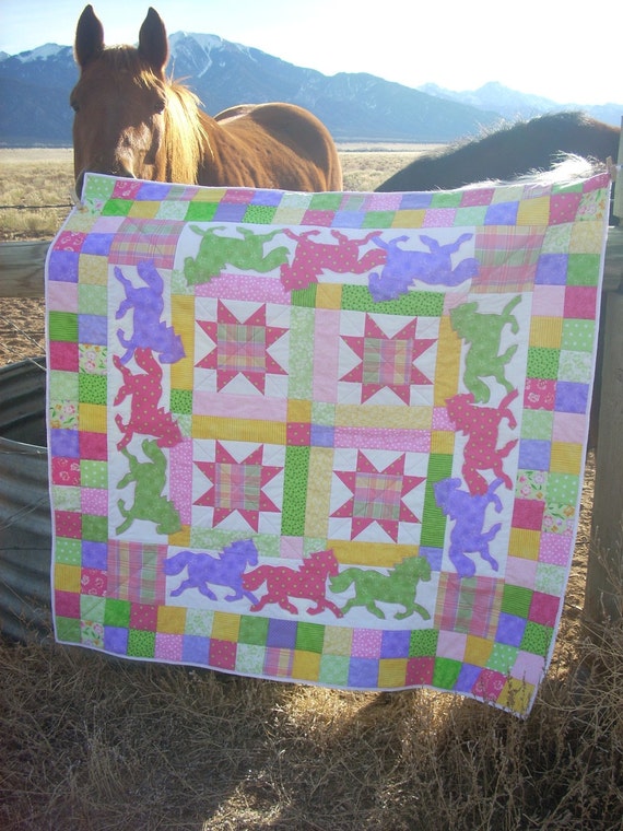 horses quilt pattern