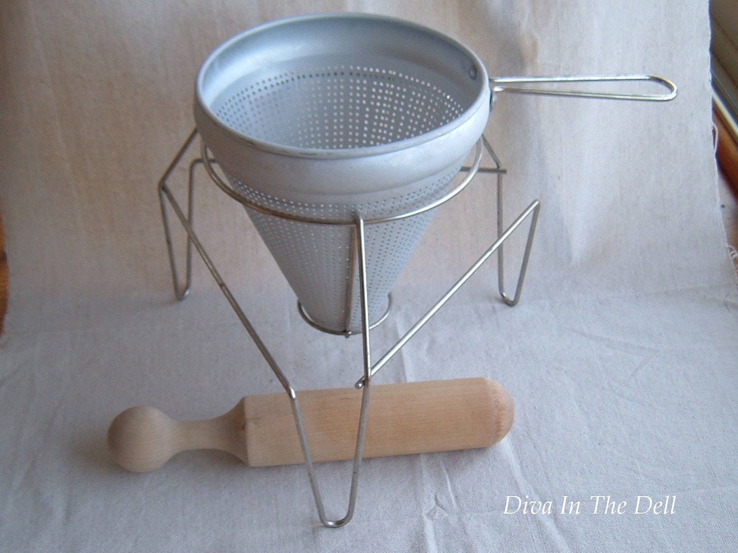 Vintage Sieve Strainer for making jam or sauce Antique canning