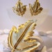 Vintage Trifari Brooch Clip Earrings Leaf Set Gold Demi Parure 50's