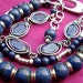Egyptian Night - Lapis & Silver Multistrand Bracelet