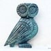 Greek Owl in Solid Bronze