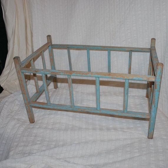Antique or Vintage Baby Doll Bed very rustic primitive looking