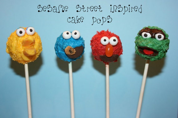 Items similar to Sesame Street inspired cake pops on Etsy