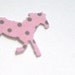 100 Hand Punched Horse Die cutsPink and brown for Confetti, Birthday party decorations,Invitations,scrapbooking,