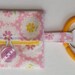 Pretty Pink Flowers Fold over pacifier pouch