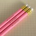i heart cupcakes pencil set of three in pink. it is time for dessert, kids. back to school supplies