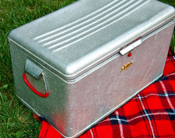 Retro Cronco Aluminum Cooler Ice Chest