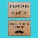 Kraft Photo Booth Signs - Set of 3 - Photo Booth Props