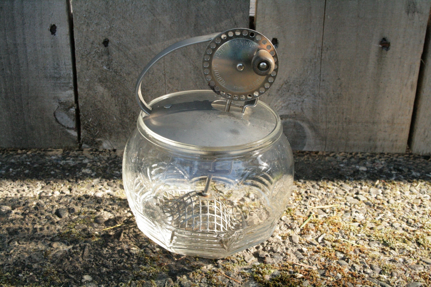 Vintage Egg Beater w/ Glass Bowl by Androck