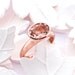 9ct Rose Gold and Morganite Small Simplicity Engagement Ring