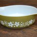 Vintage Small GreenCrazy Daisy Lip Lug Bowl Dish