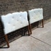 Reserved for Liz Two Vintage Tufted Twin King Upholstered Headboards Reupholstering Available