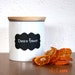 Chalkboard Labels - 8 Large Scalloped Chalkboard Labels, Removable and Repositionable