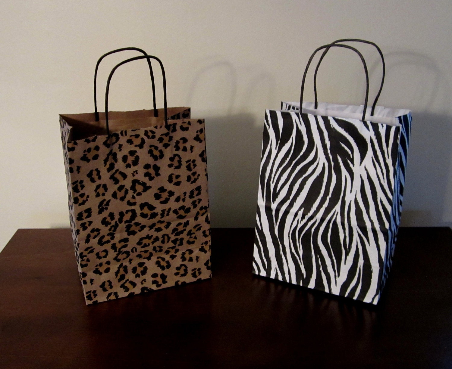Items similar to Gift Bag Zebra or Leopard Print on Etsy