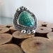 Turquoise and Silver Ring, Vintage Southwest Jewelry