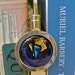Fused Glass Cabochon Bookmark - Cobalt Flame ECAGBM-6