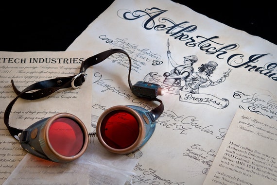 Vampire Hunter Goggles Steampunk Sunglasses Larp Victorian