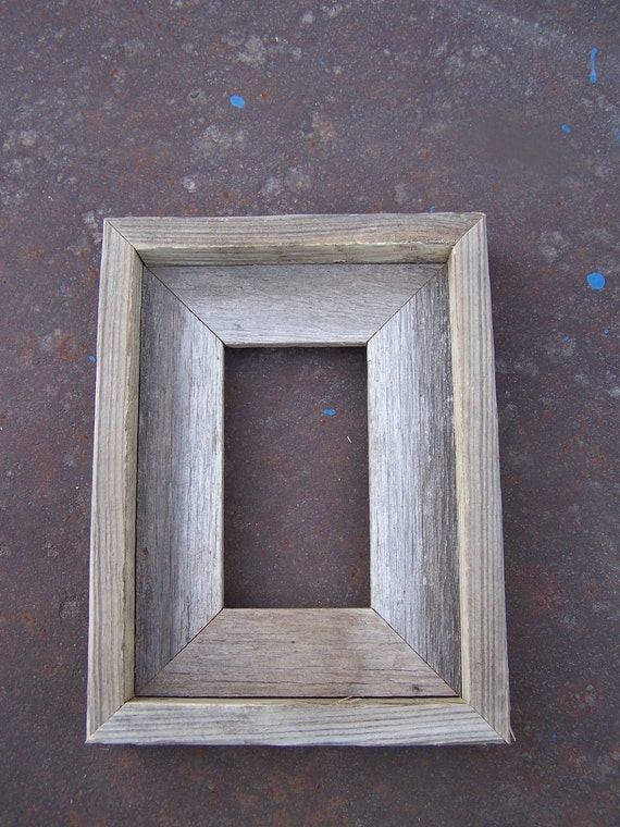 3x5 Deluxe Barnwood Picture Frame Rustic Weathered