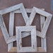 Lot of 8 Flat Barnwood Picture Frames. 2 Each 4x6, 5x7, 8x10 & 11x14. Rustic....Weathered.